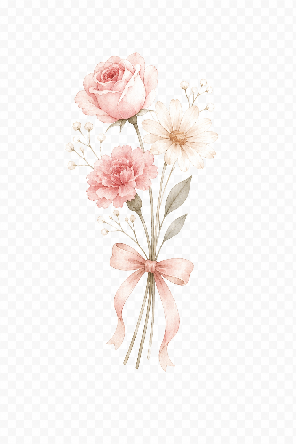 花（三種の花束)